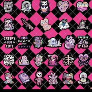 Cute and Creepy Sticker‎ Set 15 Pack
